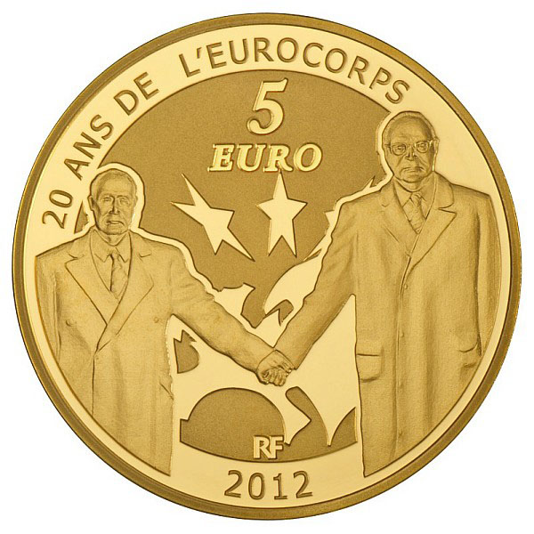 20 ans de l'Eurocorps - 5 Euros Or