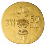 Clovis, roi des Francs – Pièce 50 Euros Or