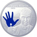 Pièce 100 euros en argent Yves Klein 2012
