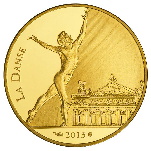 Rudolf Noureev : pièce 50€ or de la Monnaie de Paris